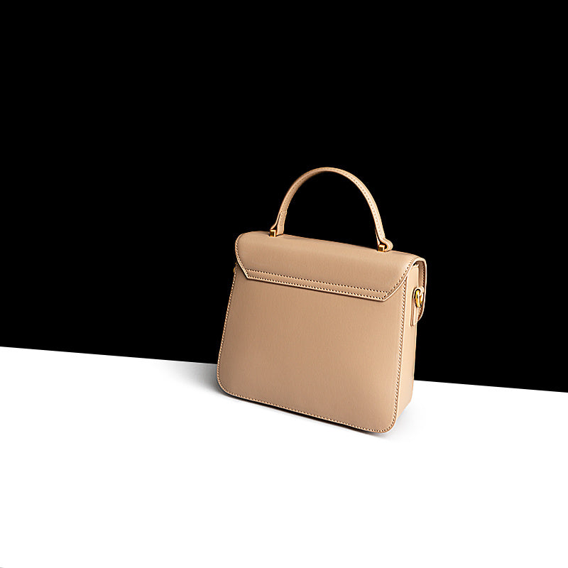 Leather Retro Square Handbag