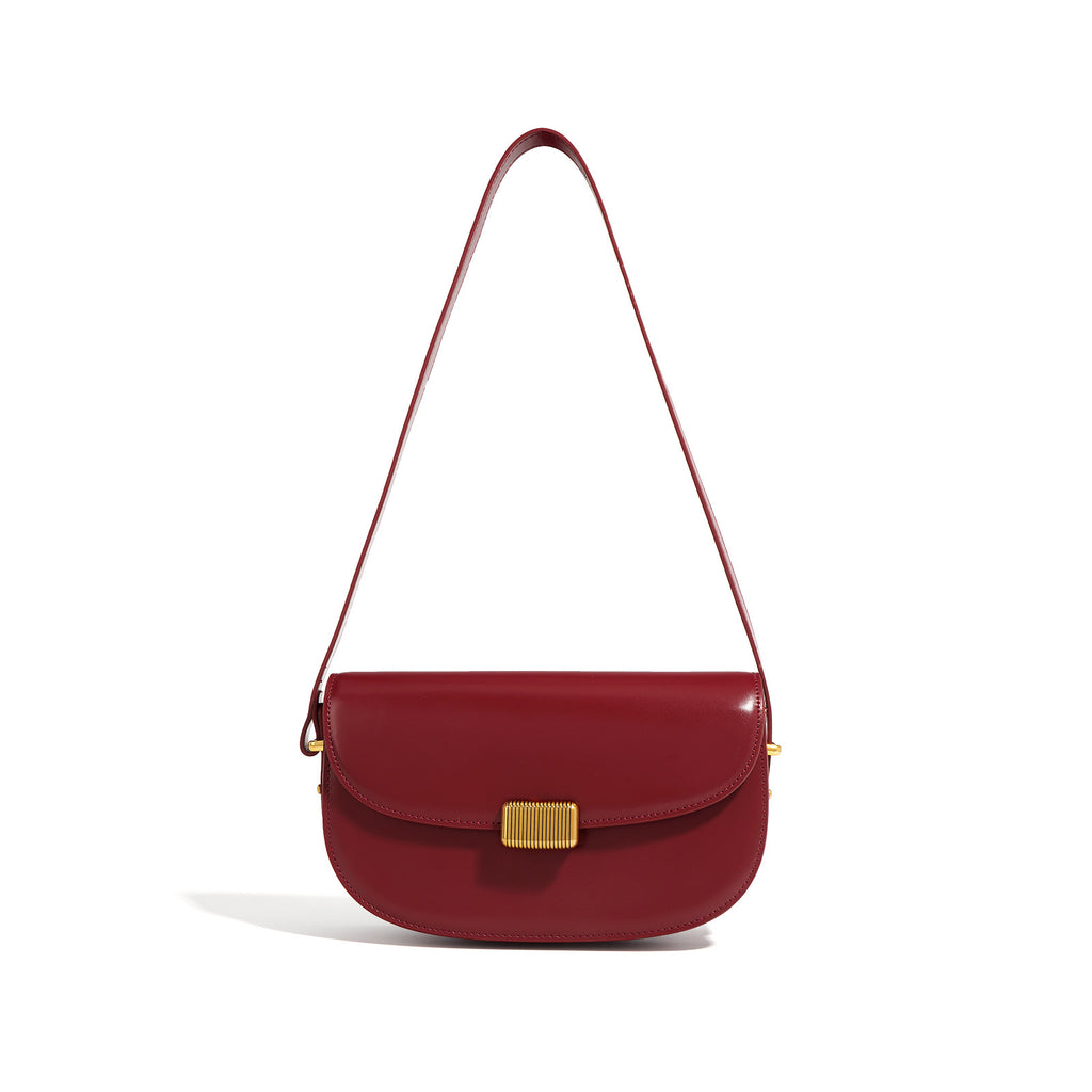 Leather Retro chic and durable style Saddle Bag