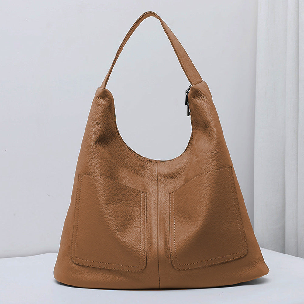 Soft Leather Bucket Bag - Nomade Code