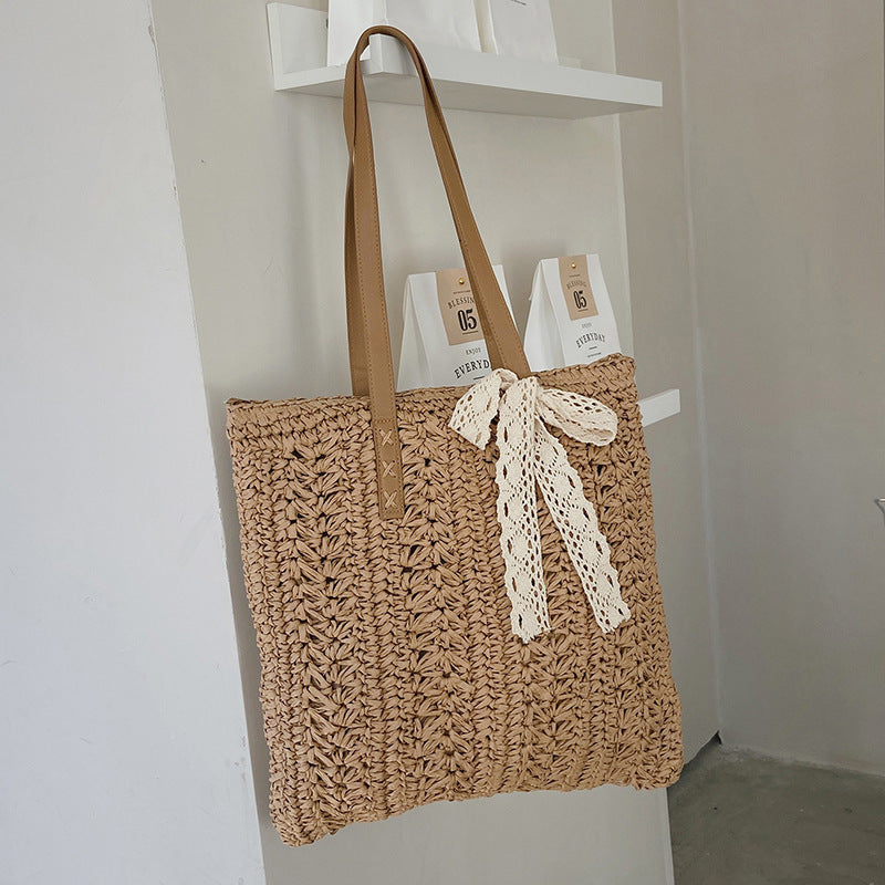 Summer Beach Straw Woven Large-capacity tote