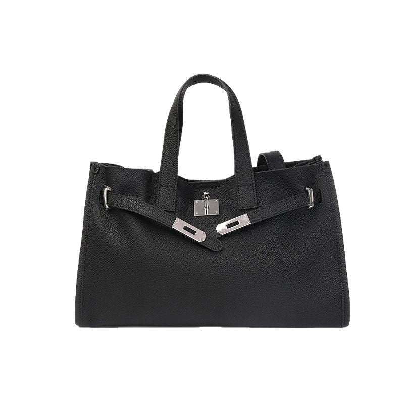 Genuine Leather Large Capacity Handbag - Nomade Code
