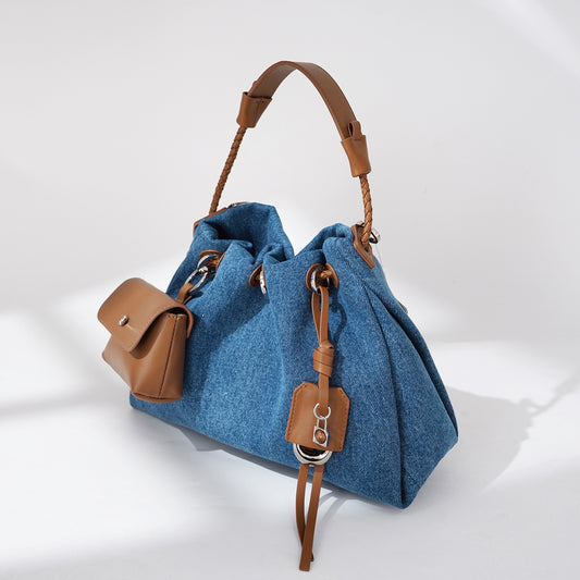 Sac à main en cuir série Denim