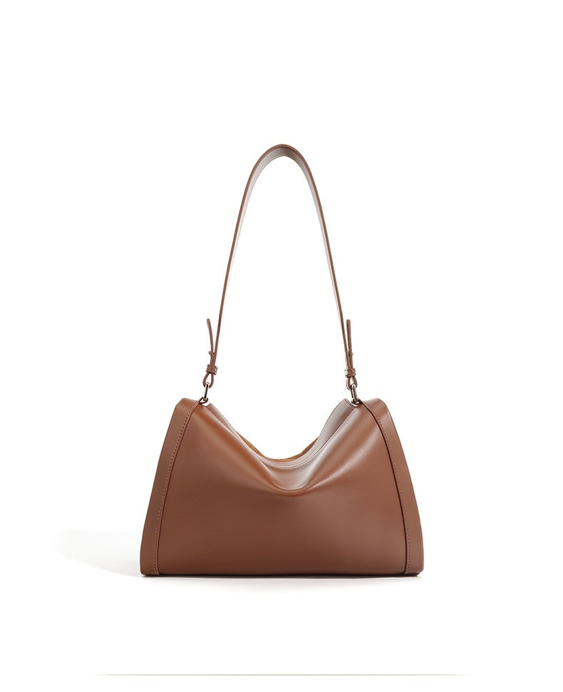 Matte Leather Shoulder Messenger Bag