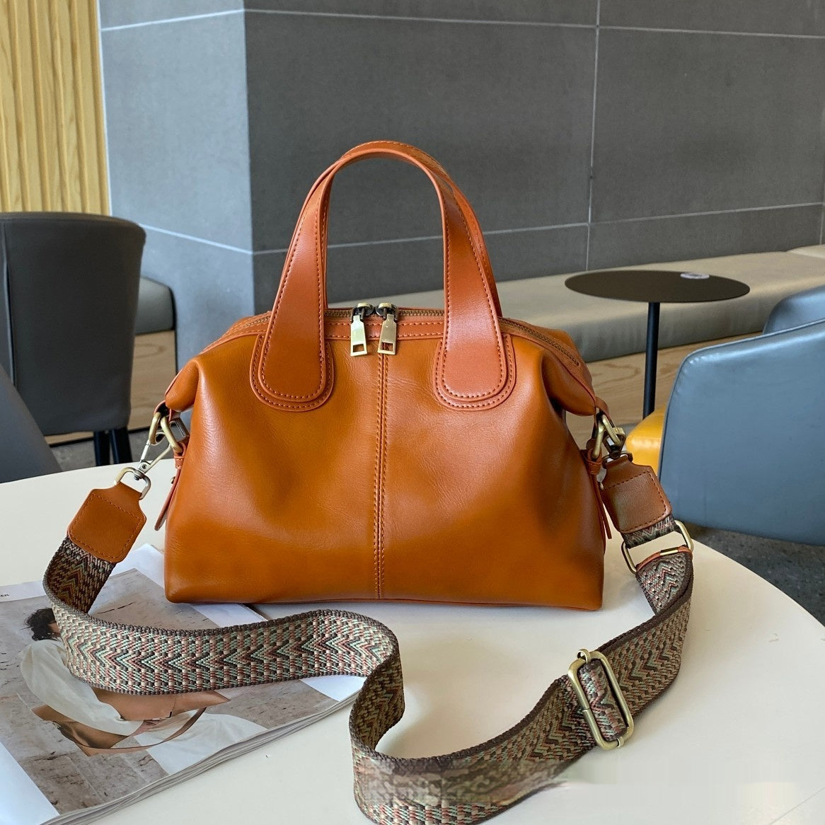 Gradient Color Storage Handbag Advanced Vintage - Nomade Code