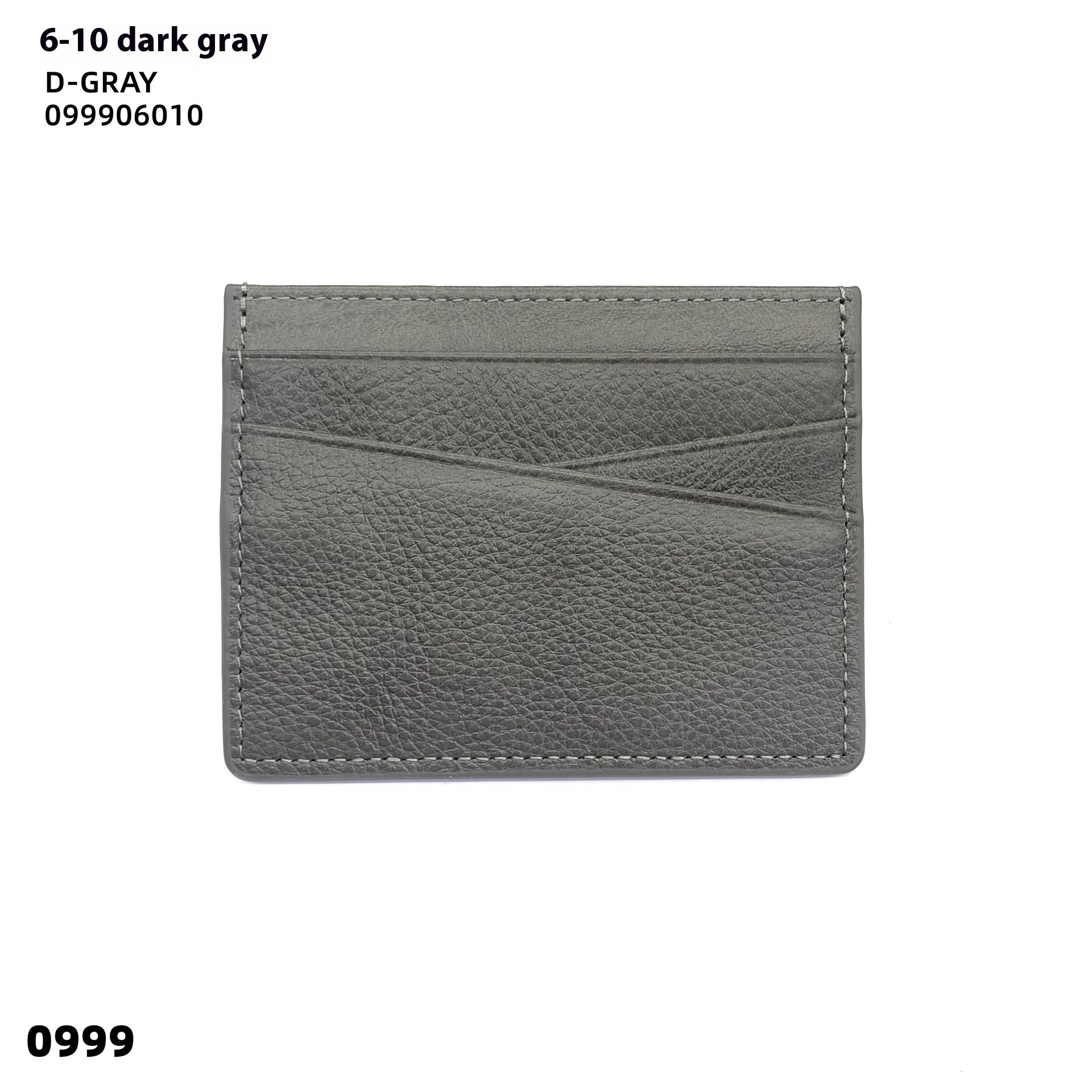 Leather Oil Edge Oblique Thin CardHolder