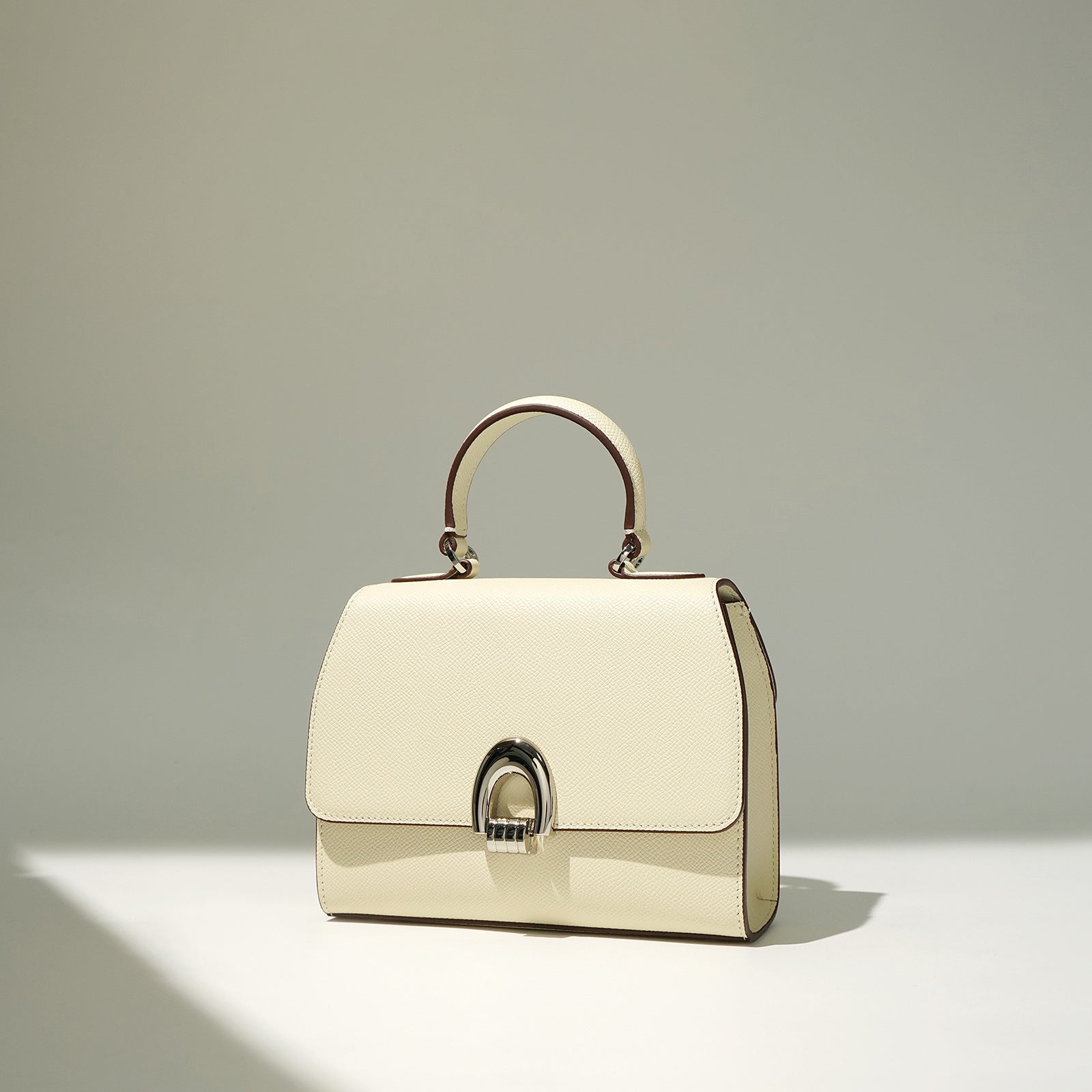 Medium Textured Leather Handbag