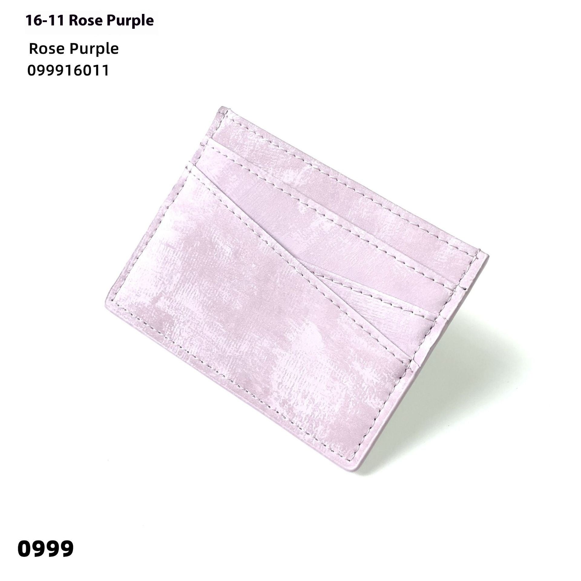 Leather Oil Edge Oblique Thin CardHolder