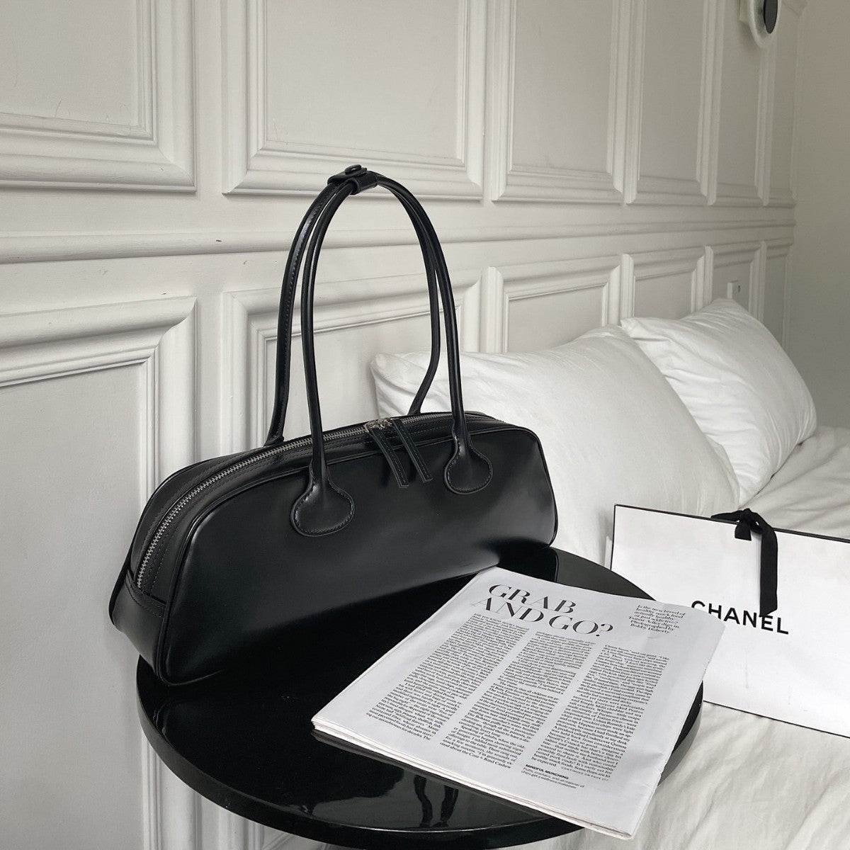Retro Baguette High-quality-Shoulder Genuine Leather Bag