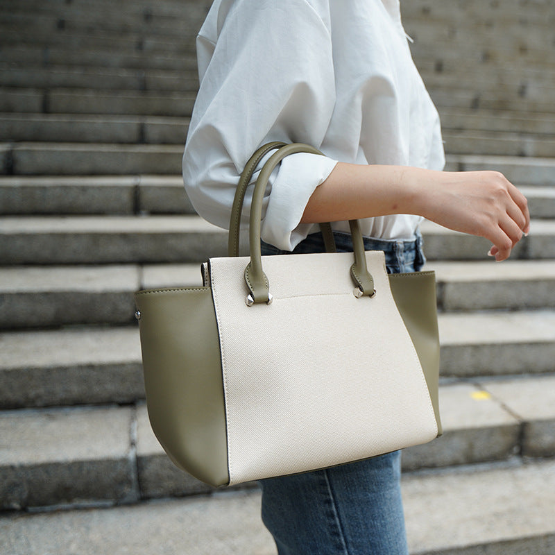 Large Capacity Cowhide Tote