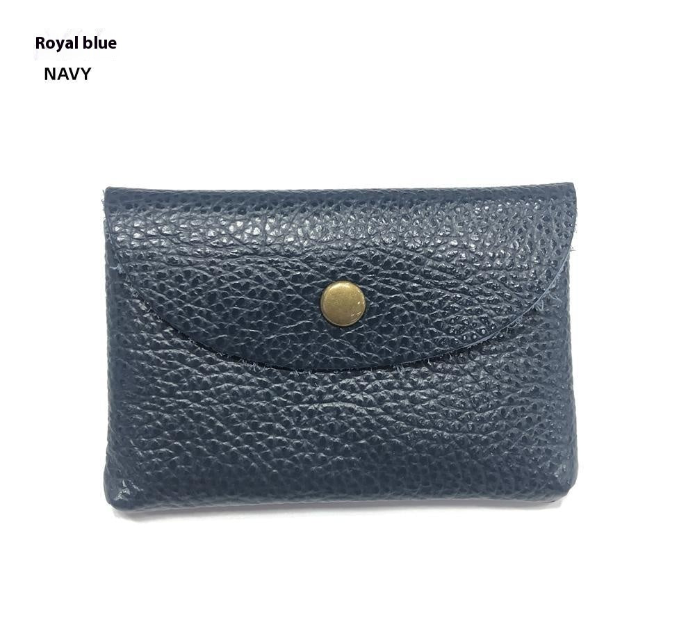 First Layer Cattlehide Leather Fashion Hidden Hook Coin Pocket
