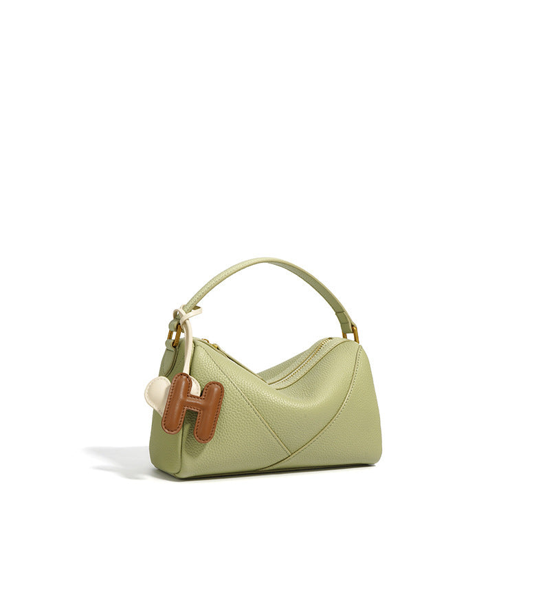 2-in-1 Leather Handbag – Chic Shoulder & Crossbody Option