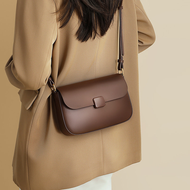 Genuine Leather medium size shoulder or crossbody bag