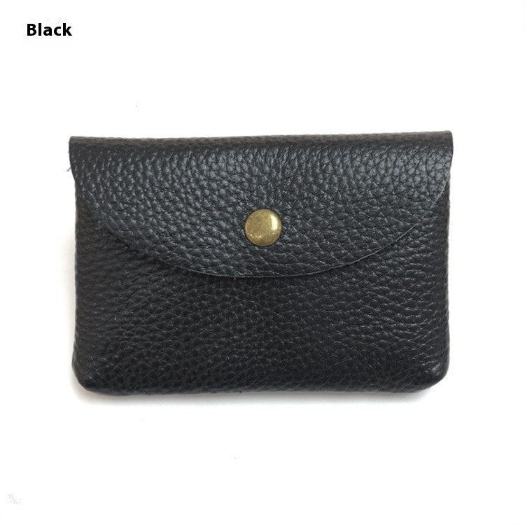 First Layer Cattlehide Leather Fashion Hidden Hook Coin Pocket