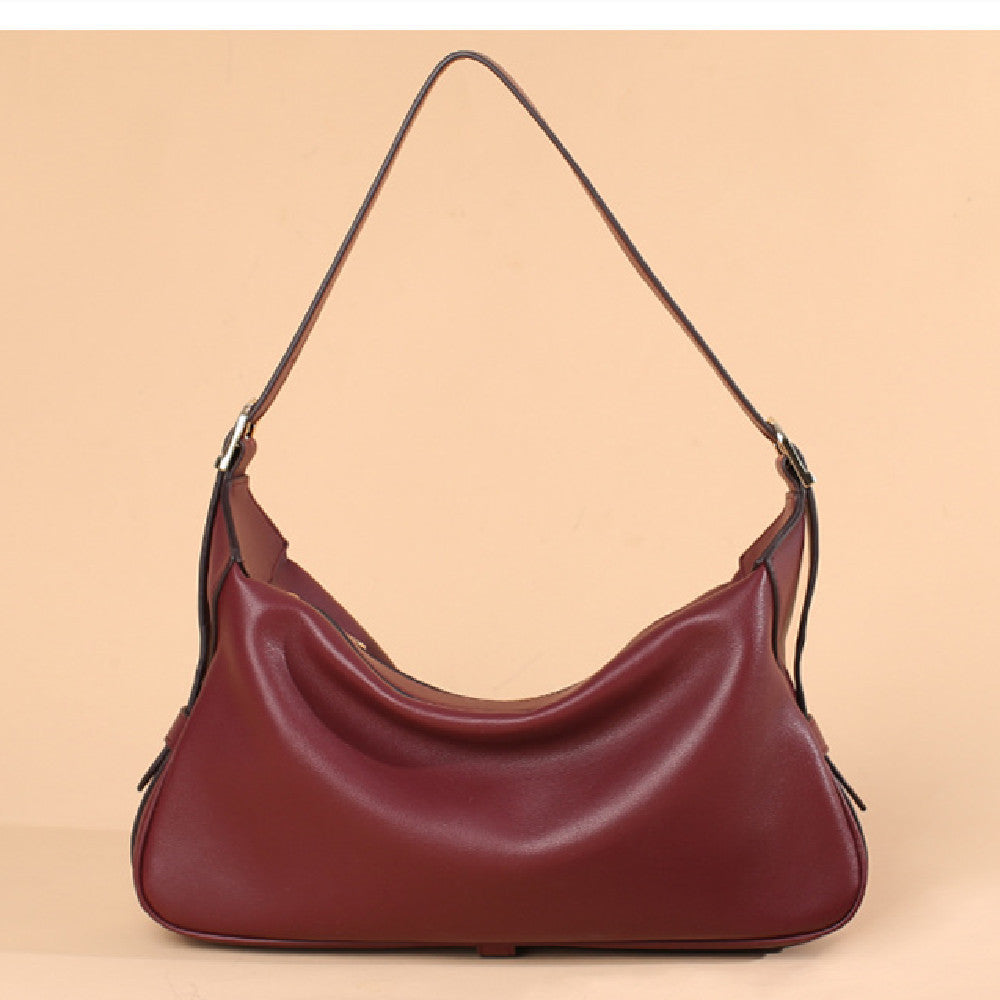 Soft Leather Shoulder Bag - Nomade Code
