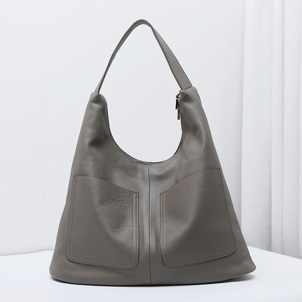 Soft Leather Bucket Bag - Nomade Code