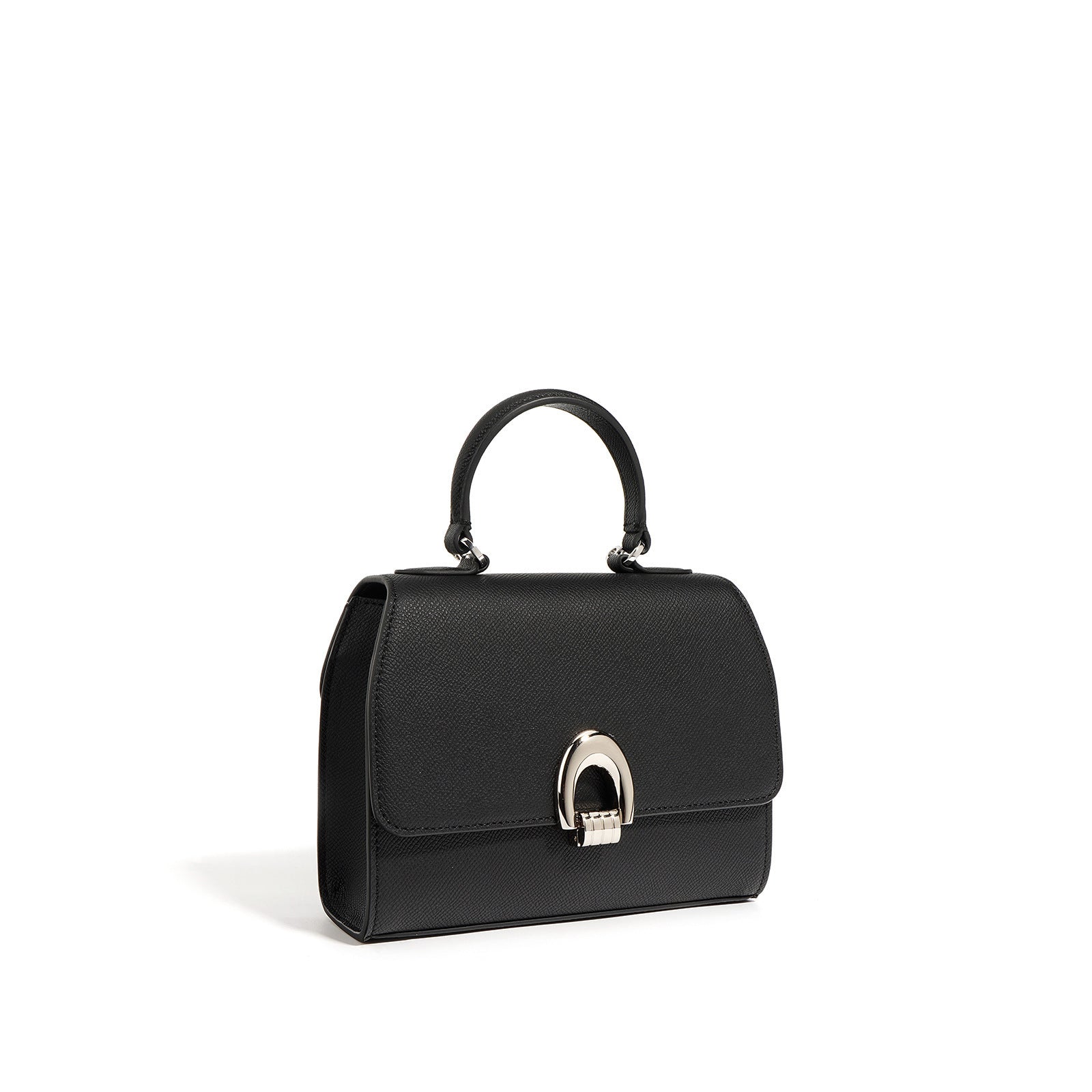 Medium Textured Leather Handbag