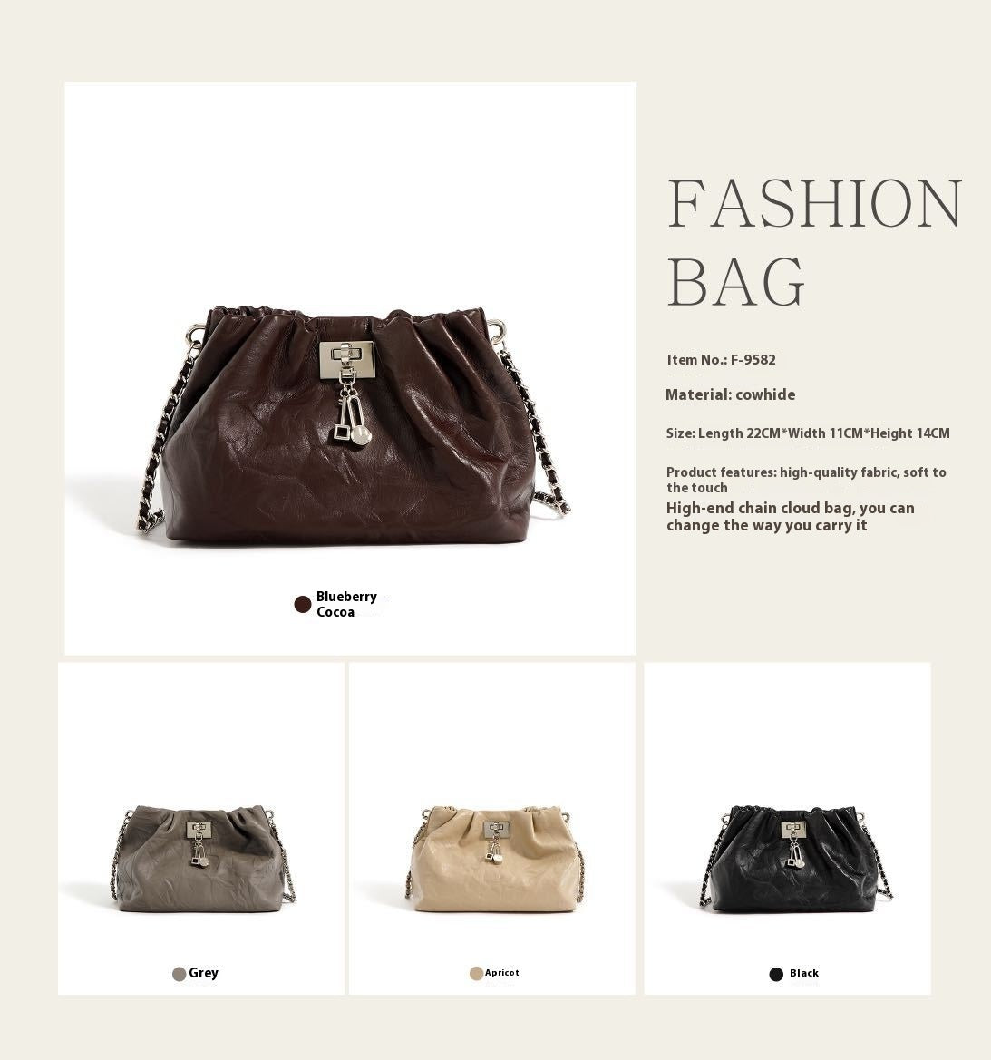 Leather Cloud Bag