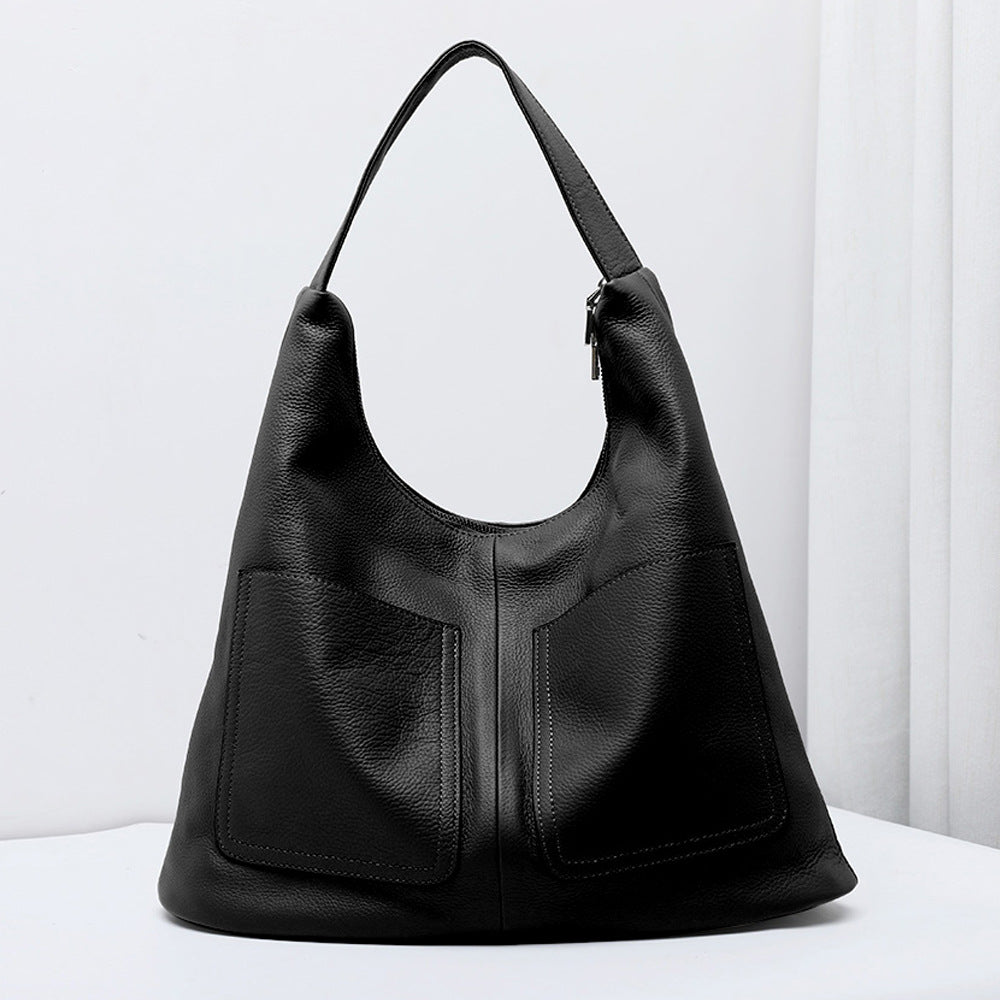Soft Leather Bucket Bag - Nomade Code