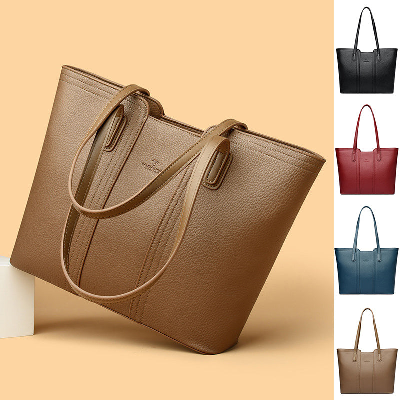 Simple large Capacity Leather Tote