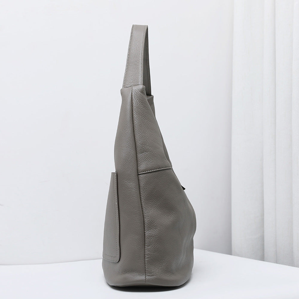 Soft Leather Bucket Bag - Nomade Code