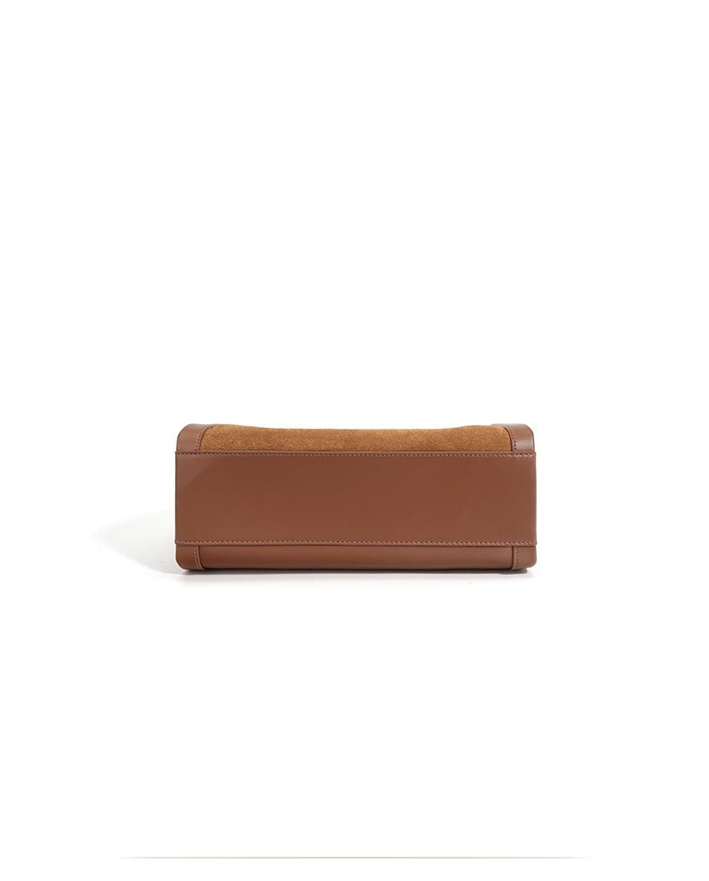 Matte Leather Shoulder Messenger Bag