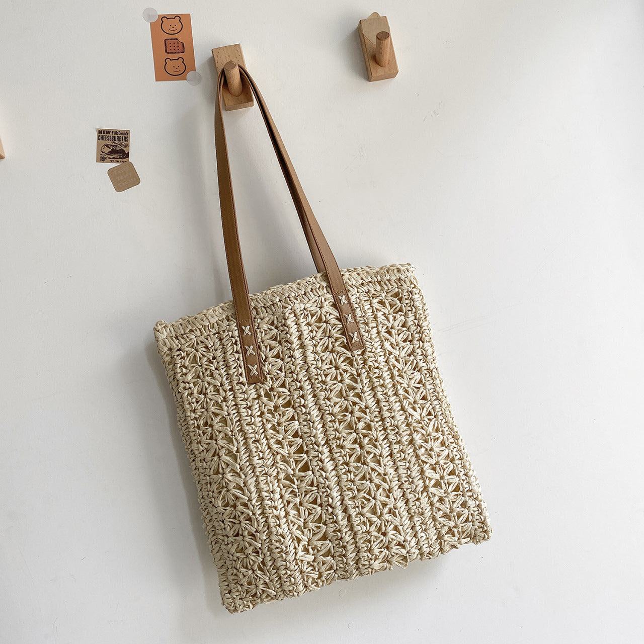 Summer Beach Straw Woven Large-capacity tote