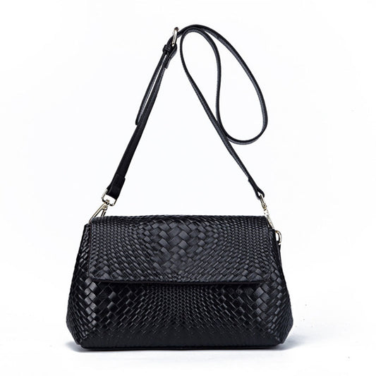 Genuine textured Leather large capacity Crossbody Bag