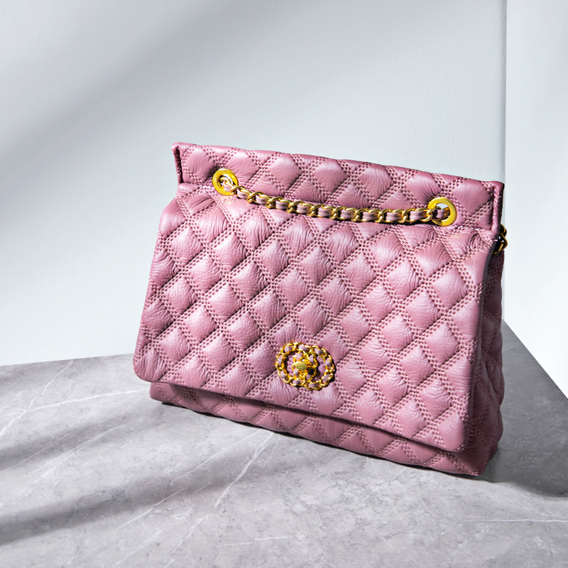 Leather  Diamond Large Capacity  shoulder Bag