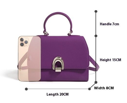 Medium Textured Leather Handbag