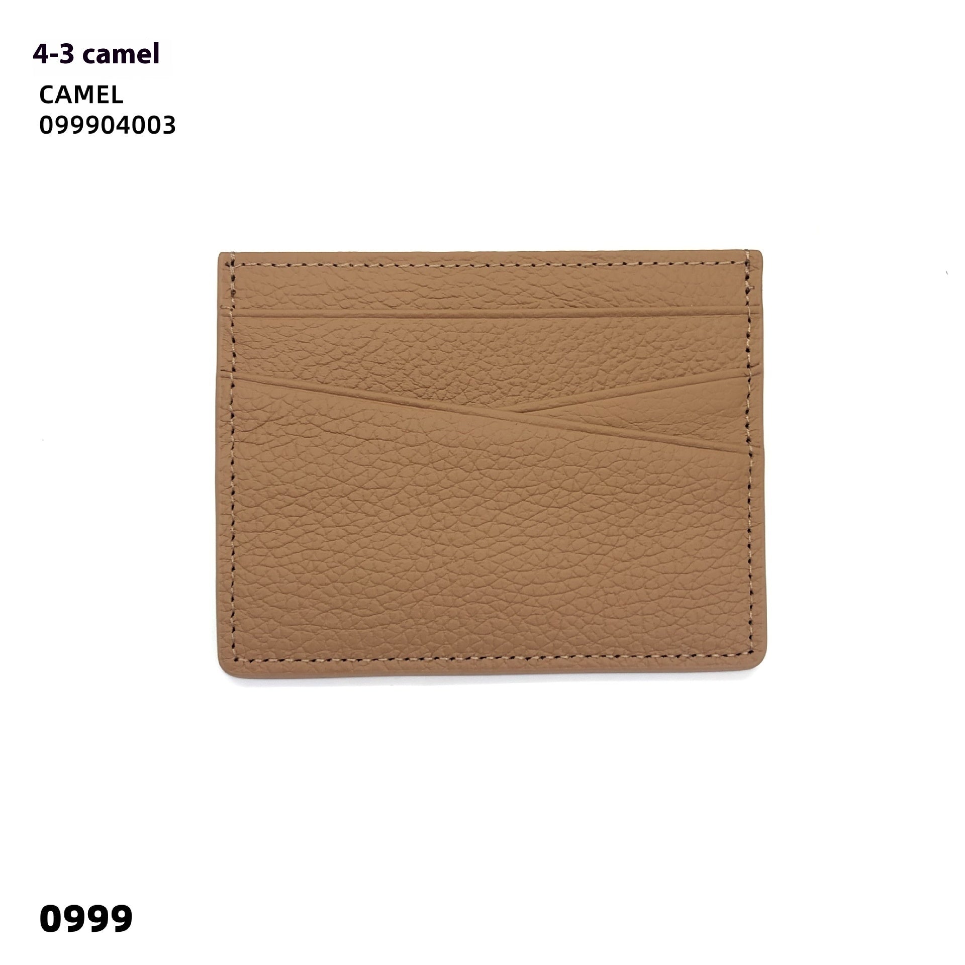 Leather Oil Edge Oblique Thin CardHolder