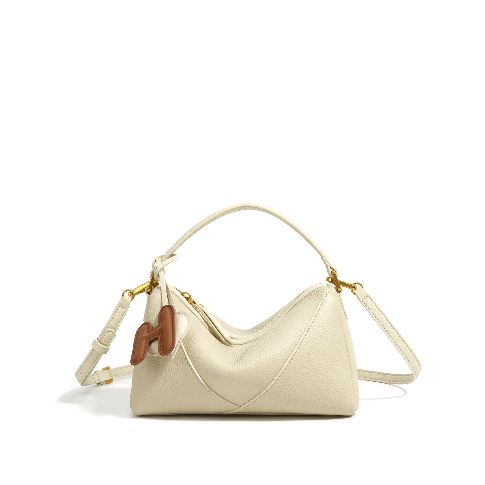 2-in-1 Leather Handbag – Chic Shoulder & Crossbody Option