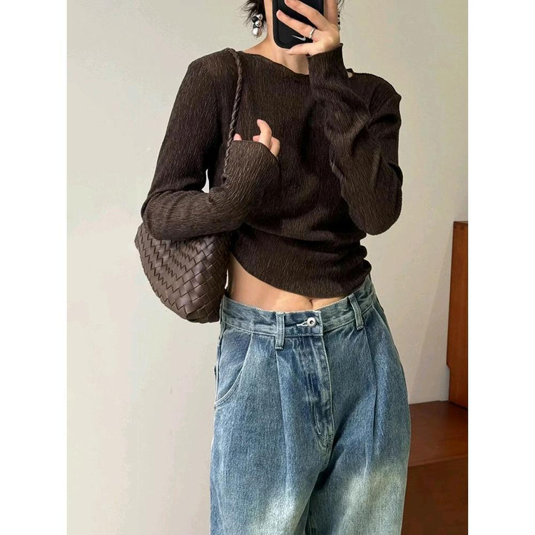 Authentic Leather Weave Shoulder Bag