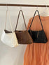 Authentic Leather Weave Shoulder Bag