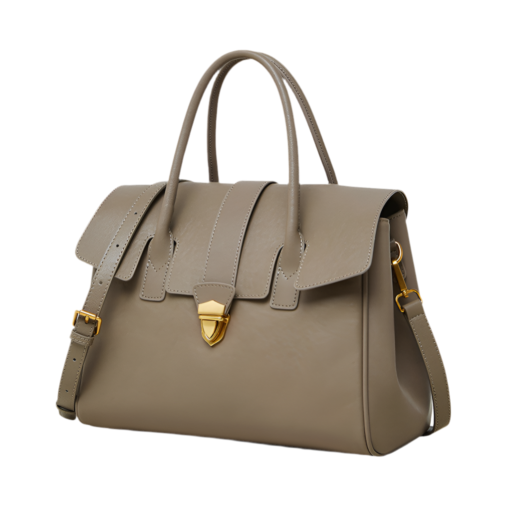 Retro Genuine Leather Portable New Large Capacity Briefcase