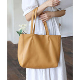 Bahija Simple Leather Tote – Classic, Timeless Elegance