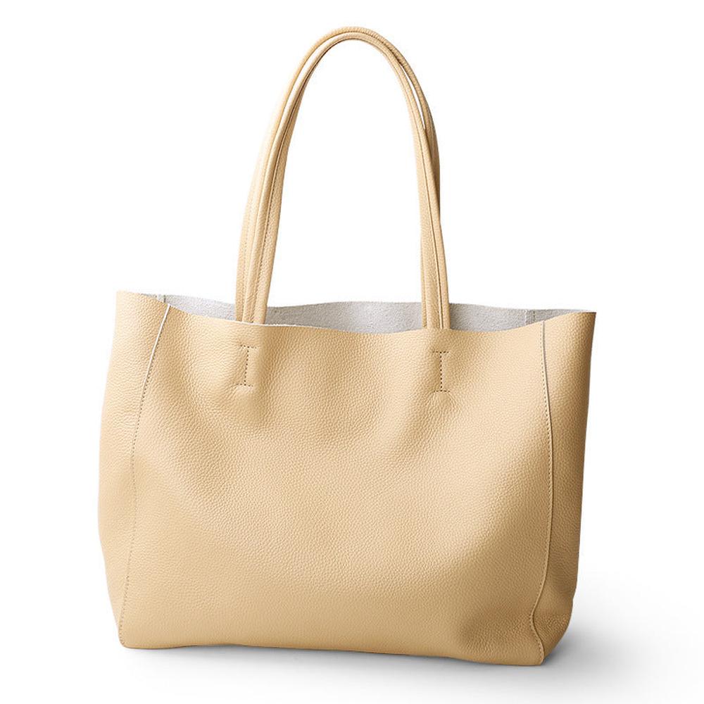 Bahija Simple Leather Tote – Classic, Timeless Elegance