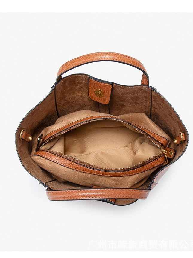 Bucket-textured Vegetable Tote Bag