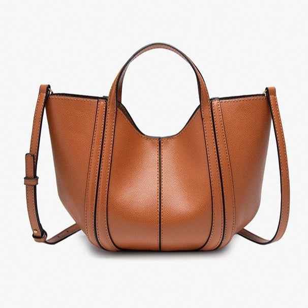 Bucket-textured Vegetable Tote Bag