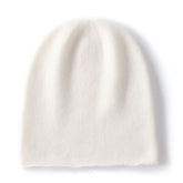 Cashmere Curled Brim Knitted Hat