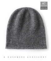 Cashmere Curled Brim Knitted Hat