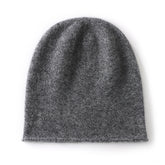 Cashmere Curled Brim Knitted Hat