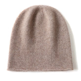Cashmere Curled Brim Knitted Hat