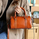 Casual Medium Size Leather Crossbody Bag