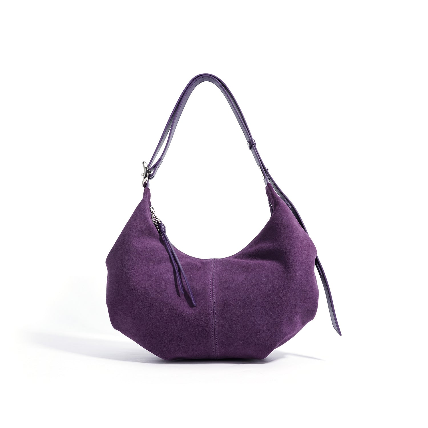 Casual suede shoulder bag