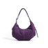 Casual suede shoulder bag