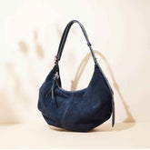 Casual suede shoulder bag