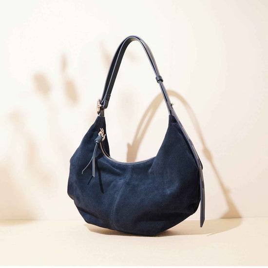 Casual suede shoulder bag