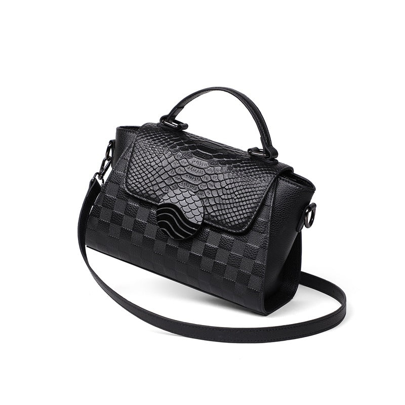 Commuter crocodile pattern Handbag