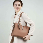 Cowhide Casual Tote Bag