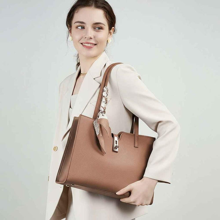 Cowhide Casual Tote Bag